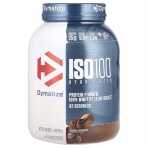 Image 76: Dymatize, ISO100® Hydrolyzed, 100% Whey Protein Isolate, Gourmet Chocolate, 3 lb (1.37 kg)