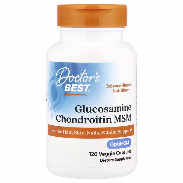 Image 91: Doctor's Best, Glucosamine Chondroitin MSM, 120 Veggie Capsules