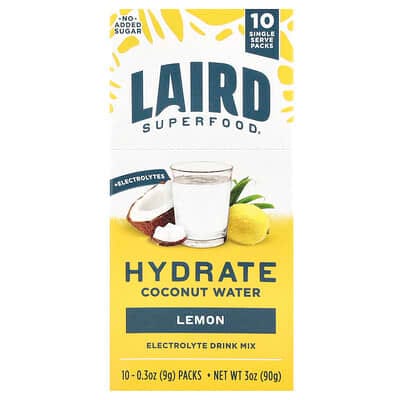 منتج إلكترولايت على iHerb بماء جوز الهند ونكهة الليمون