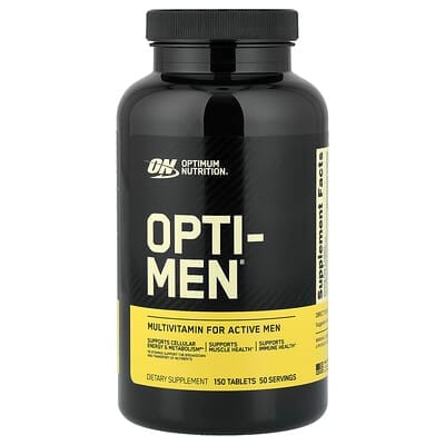 عبوة Optimum Nutrition Opti-Men للرجال ضمن مقارنة مالتي فيتامين على iHerb