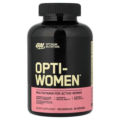 عبوة Optimum Nutrition Opti-Women للنساء ضمن مقارنة مالتي فيتامين على iHerb