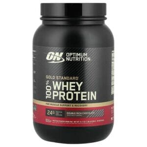 عبوة Optimum Nutrition Gold Standard 100% Whey — شوكولاتة غنية، 899 غ