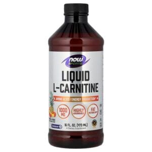 عبوة NOW Foods Sports L-Carnitine Liquid — فواكه استوائية، 473 مل