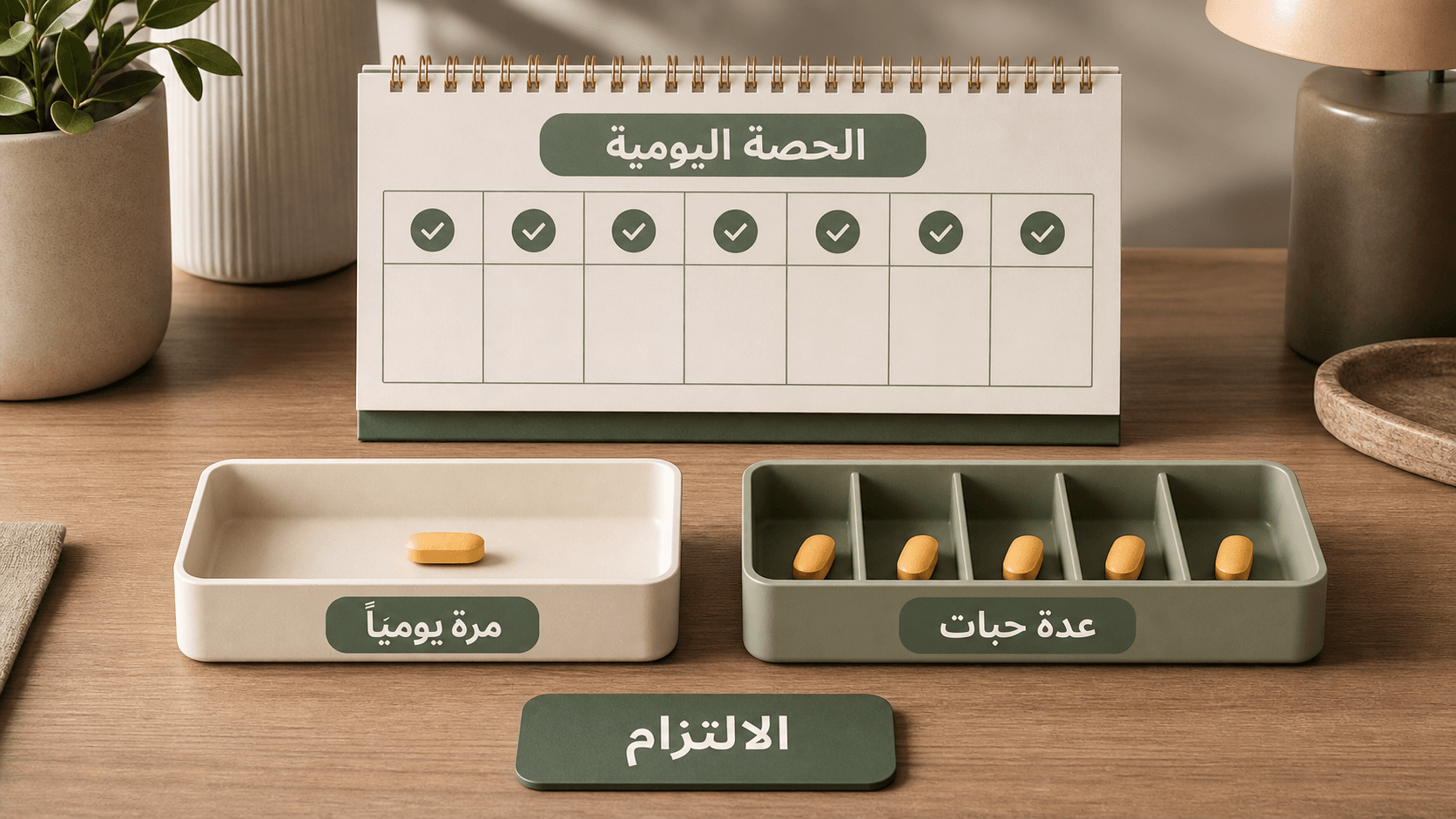 تقويم يقارن مالتي فيتامين مرة يوميًا مع حصة من عدة حبات