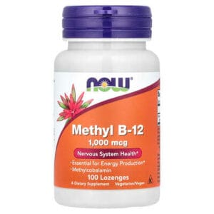 عبوة NOW Foods, Methyl B-12, 1,000 mcg, 100 Lozenges