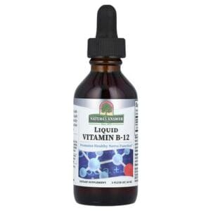 عبوة Nature’s Answer, Liquid Vitamin B-12, 1,000 mcg, 2 fl oz (60 ml)