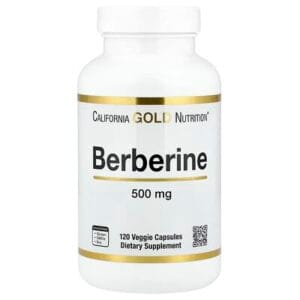 عبوة California Gold Nutrition, Berberine HCI, 500 mg, 120 Veggie Capsules