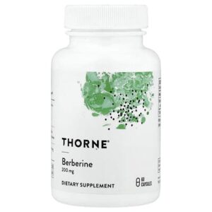 عبوة Thorne, Berberine, 200 mg, 60 Capsules