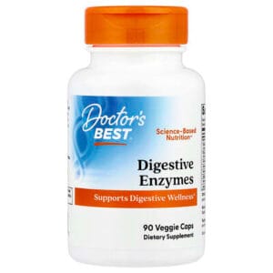 عبوة Doctor’s Best Digestive Enzymes — 90 كبسولة نباتية