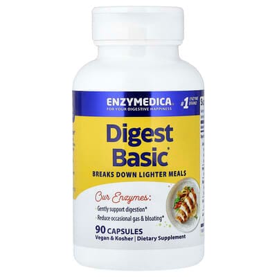 عبوة Enzymedica Digest Basic، 90 كبسولة
