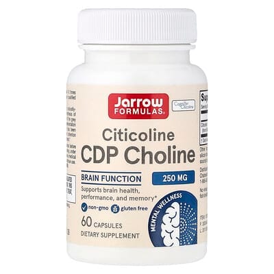 عبوة Jarrow Formulas Citicoline CDP Choline — 250 ملجم، 60 كبسولة