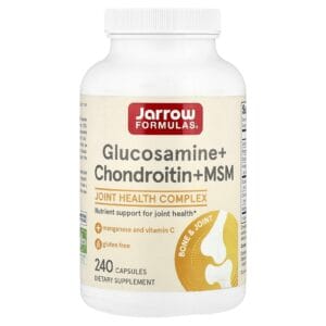 عبوة Jarrow Formulas Glucosamine Chondroitin MSM — 240 كبسولة