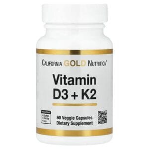 عبوة California Gold Nutrition فيتامين D3 + K2